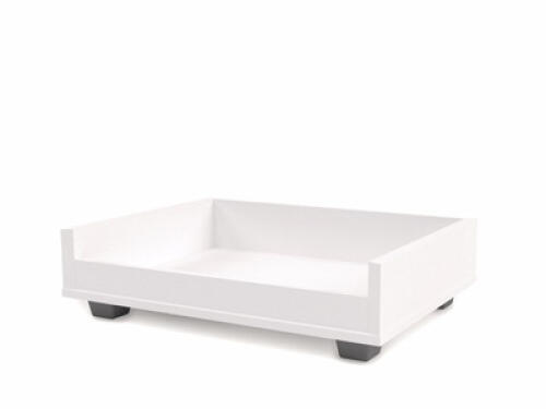 Een kleine Fido sofa hondenbed frame in wit