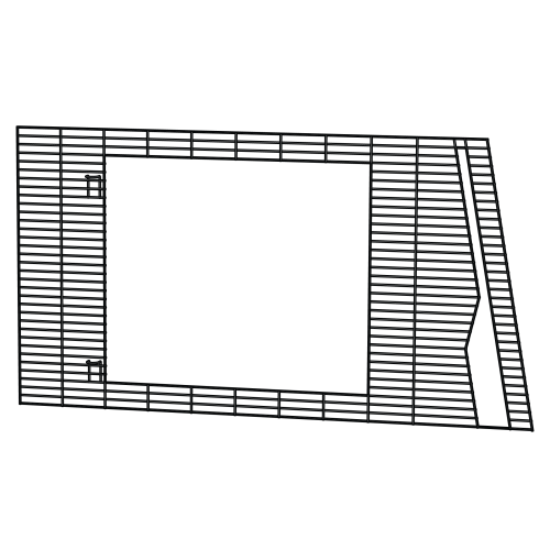 Chassis achterpaneel rechts (114.0099)