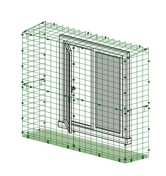 Catio buitentunnel voor katten met openslaand raam