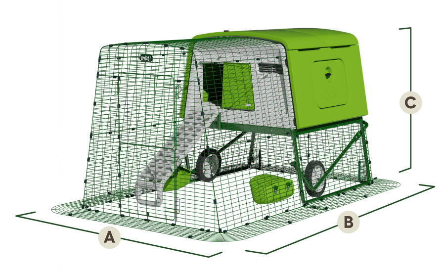 Eglu Cube afmetingen