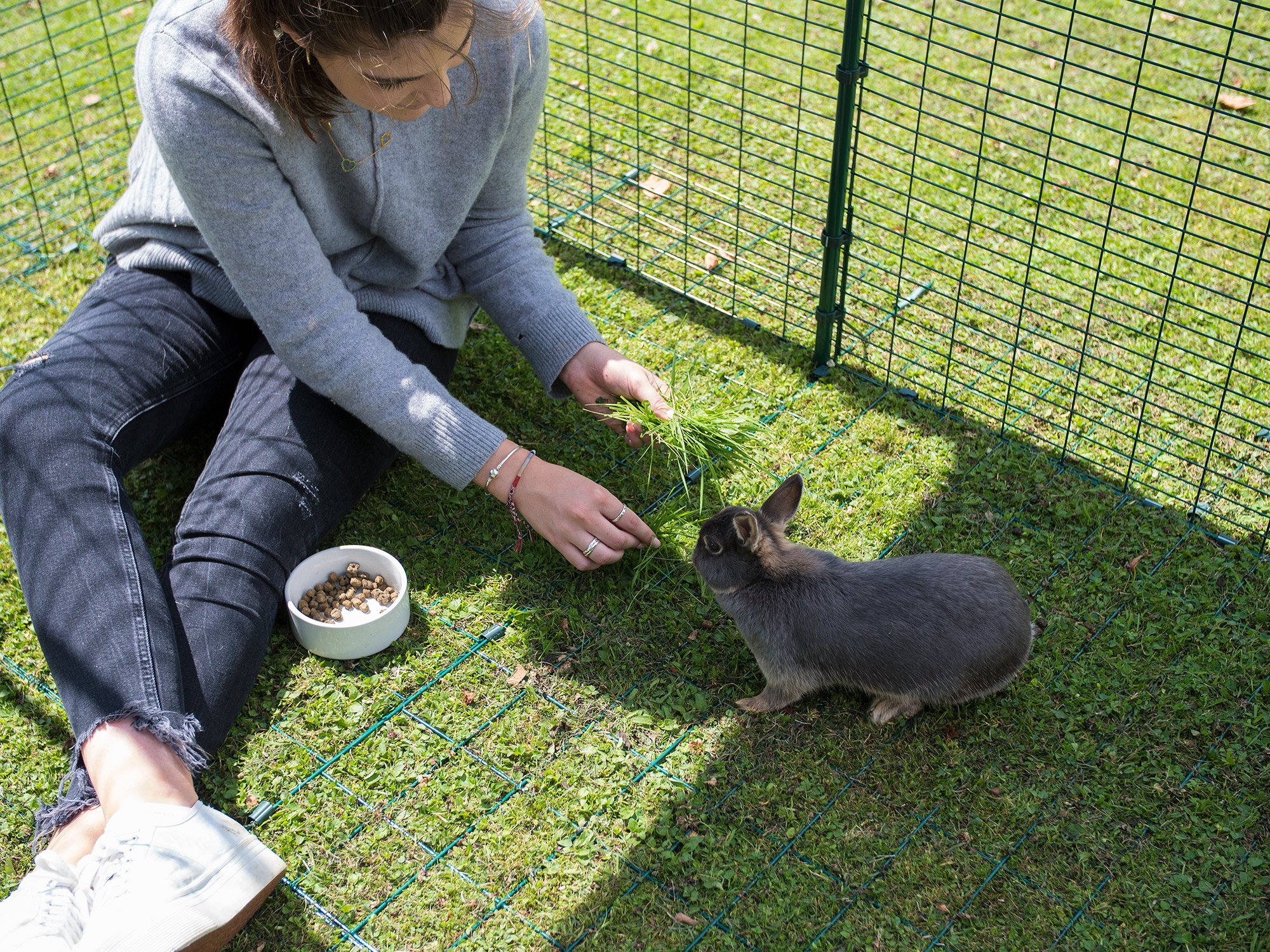 Kust Monument fusie Inloopren voor konijnen |Ruime omheining voor konijnen | Omlet